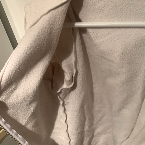 Pearly White American Apparel White Full Zip Hoodie 50/50 Cotton Blend SZ Medium - Picture 6 of 11